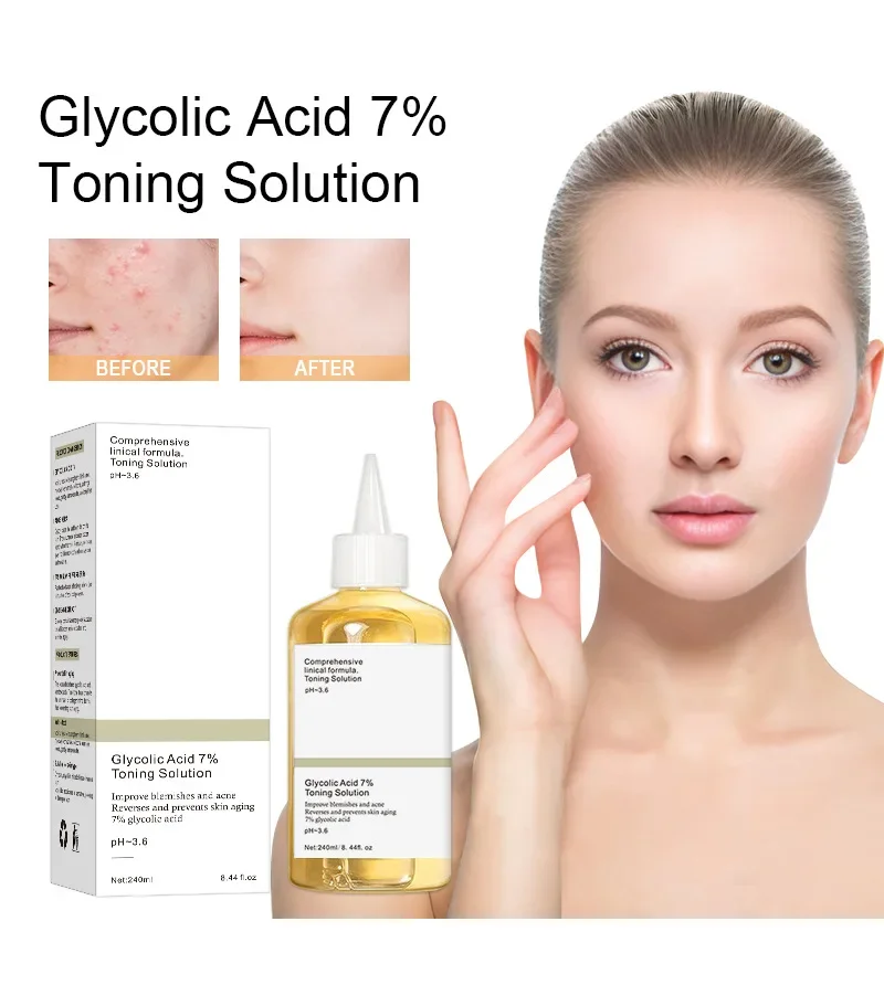 Larutan Toner Asam Glikolat 7% - Glycolic Acid Exfoliant ulasan dan harga