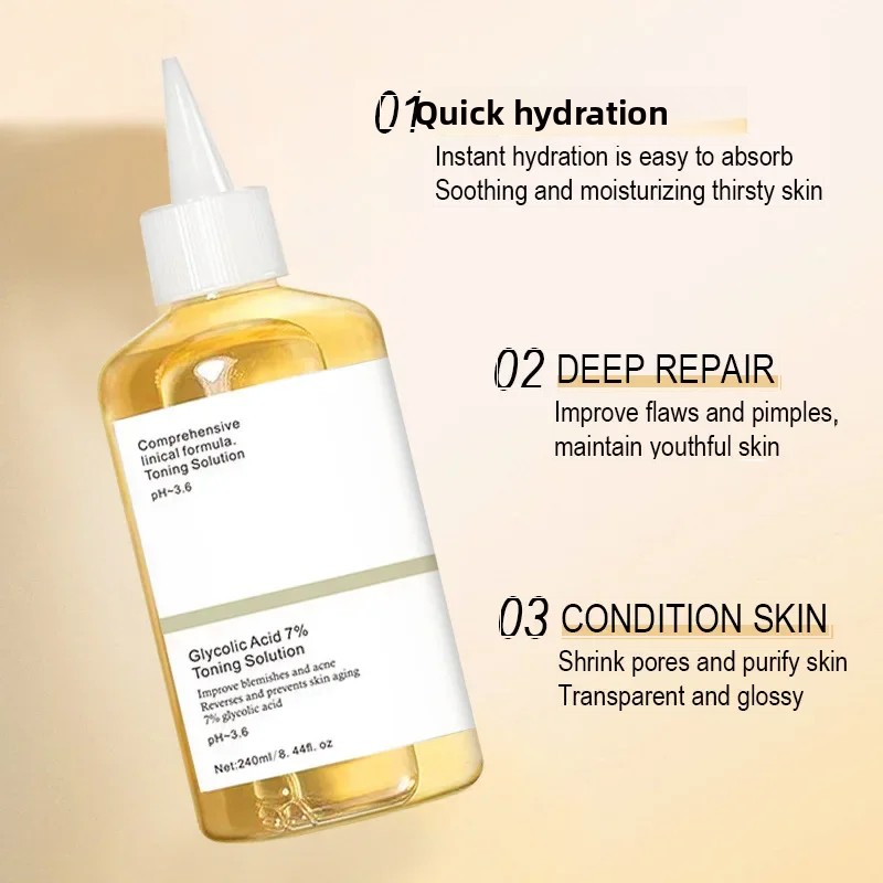 Larutan Toner Asam Glikolat 7% - Glycolic Acid Exfoliant ulasan dan harga