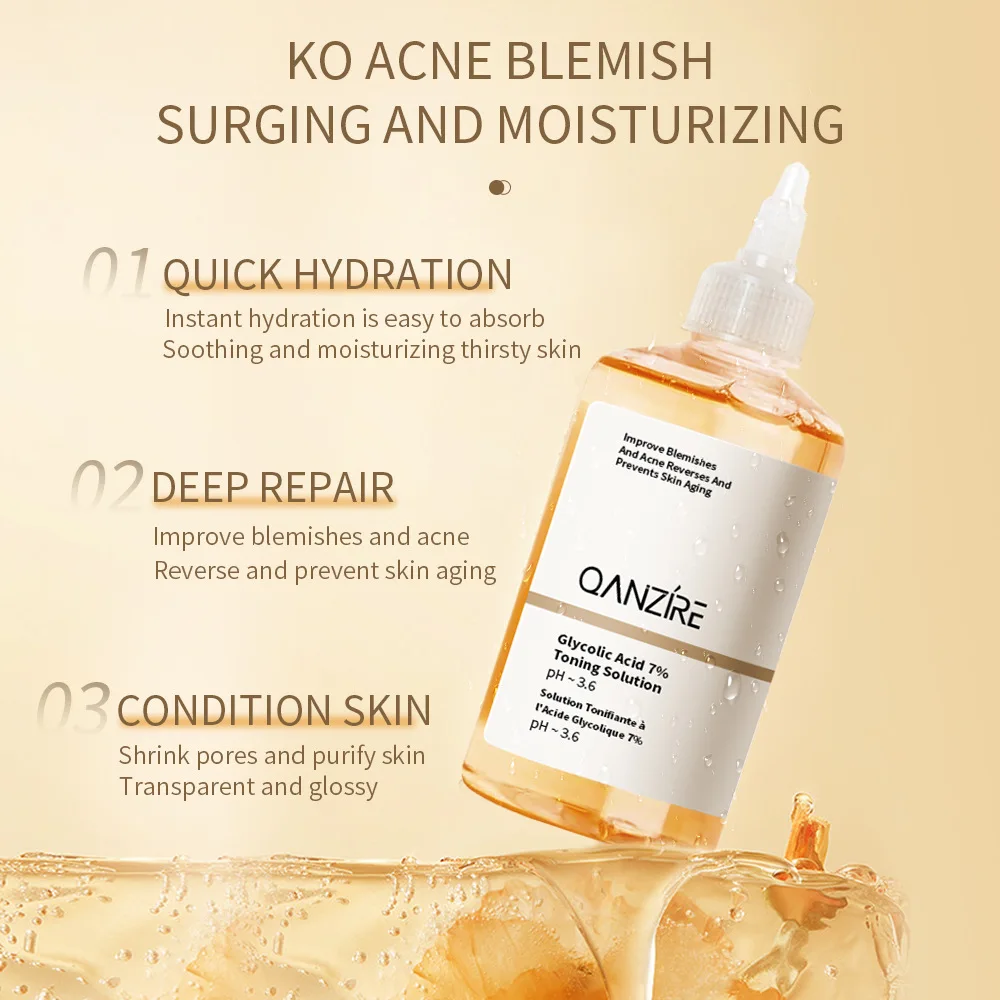 240ML Asam Glikolat 7% Toner P - Glycolic Acid Exfoliant ulasan dan harga