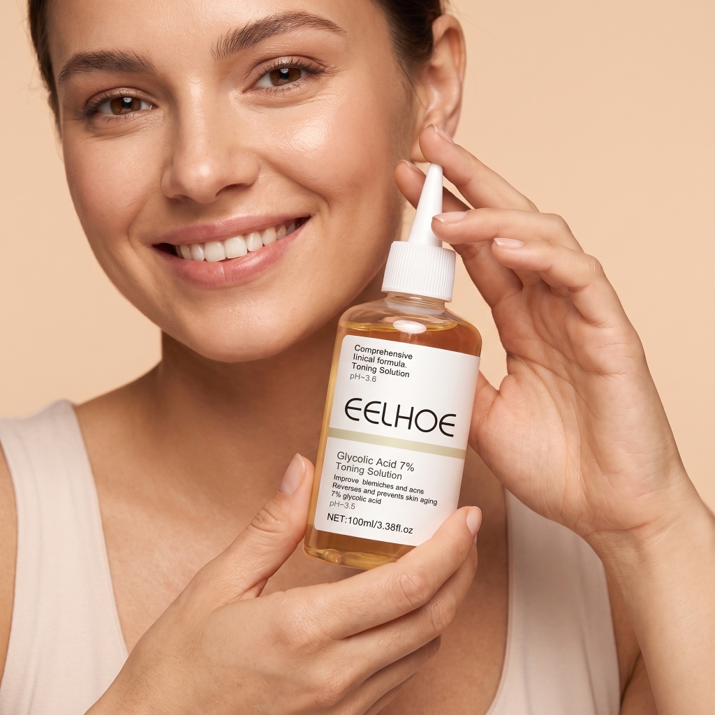 Larutan Toner Wajah Asam Gliko - Glycolic Acid Exfoliant ulasan dan harga