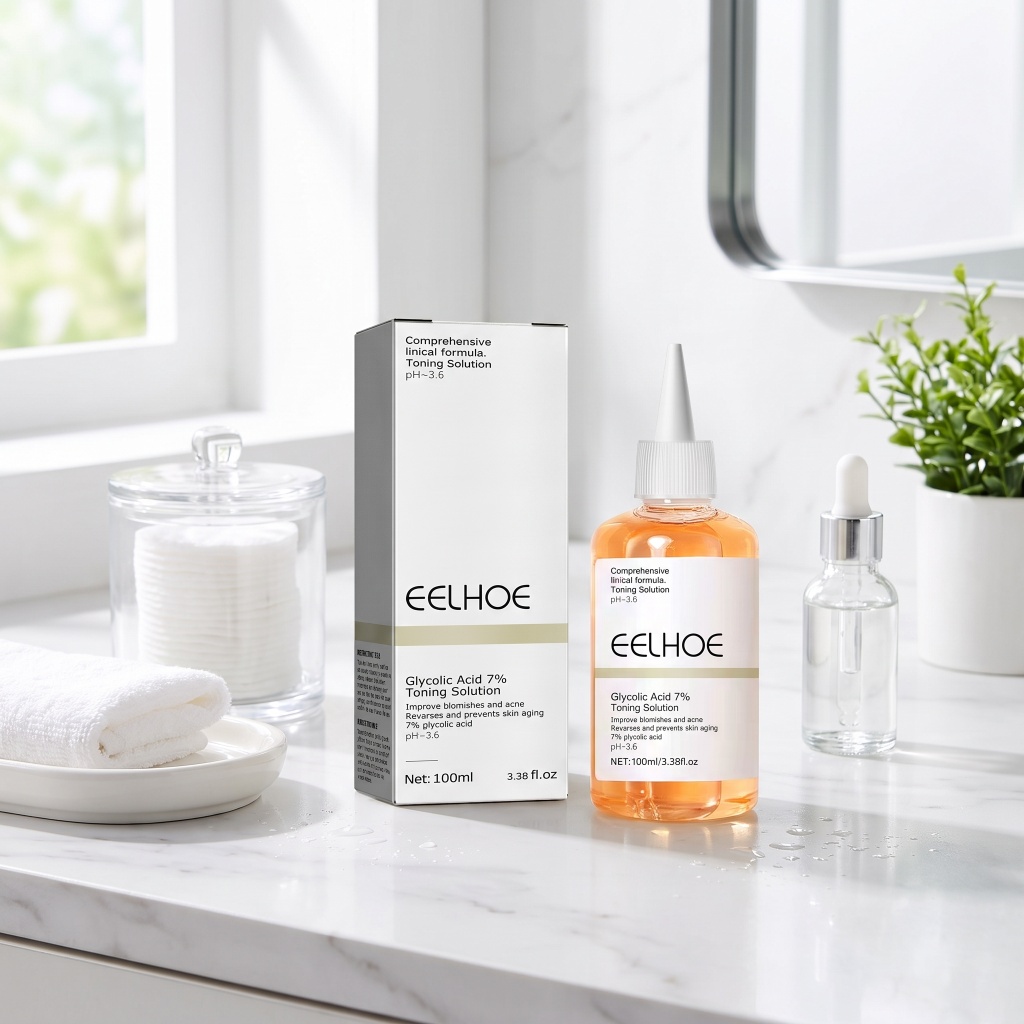 Larutan Toner Wajah Asam Gliko - Glycolic Acid Exfoliant ulasan dan harga